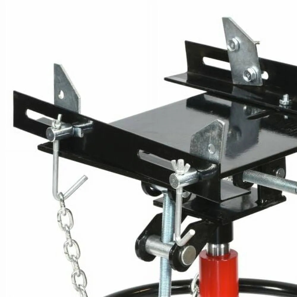 Hydraulic Car Transmission Jack Vertical Lift,1660 Pounds,360掳Rotating Wheel Lift,Red