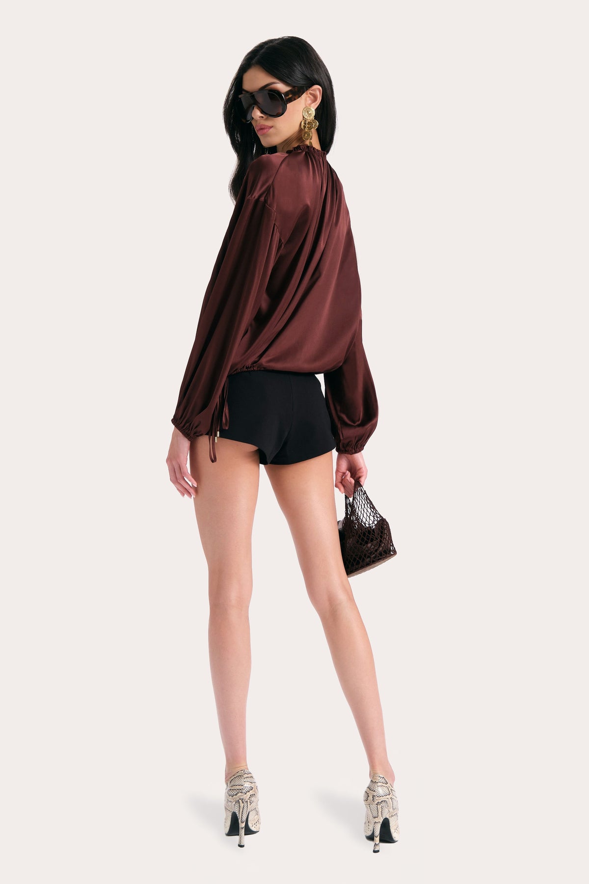 Messa Silk Charmeuse Blouse