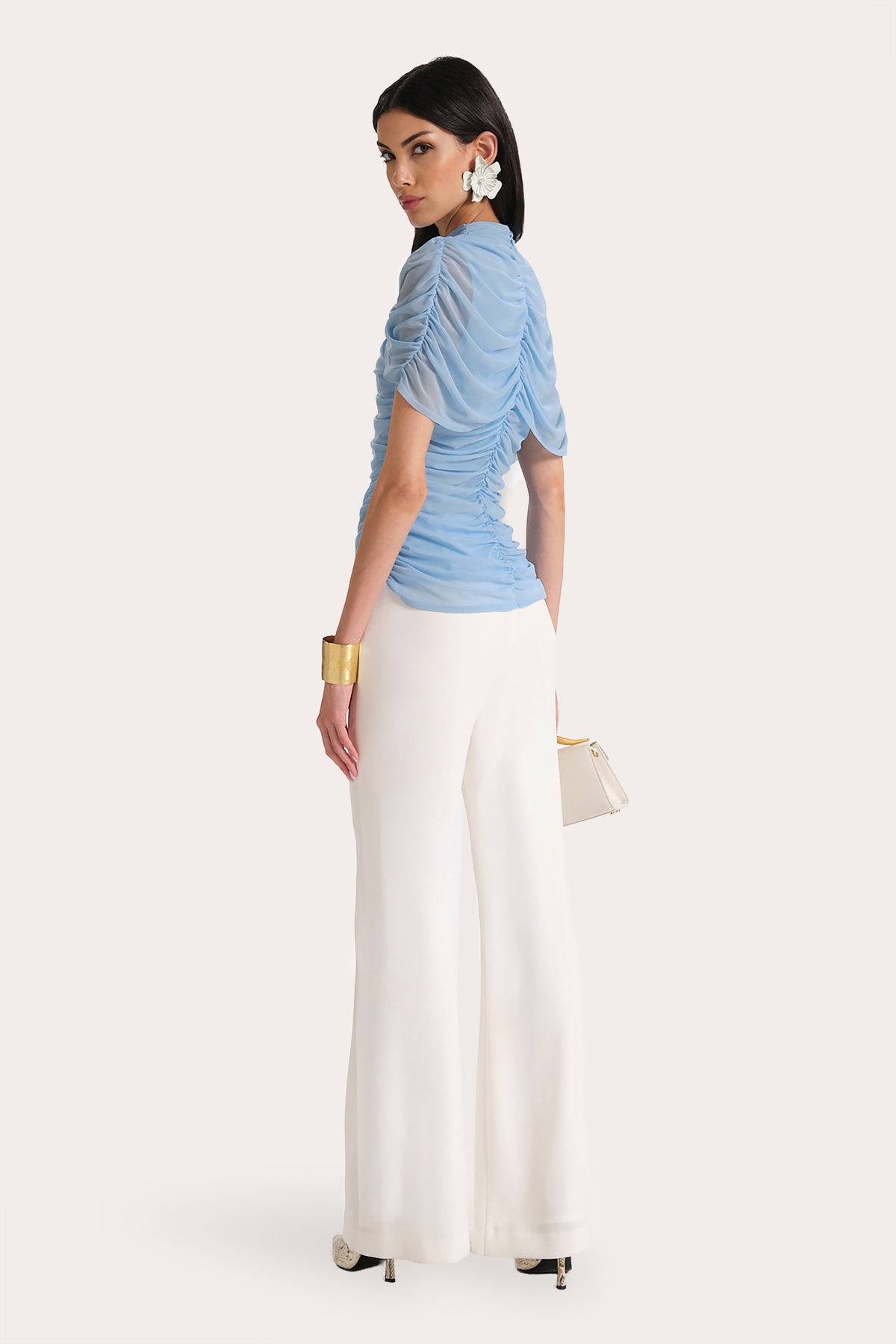 Gaia Draped Mesh Top