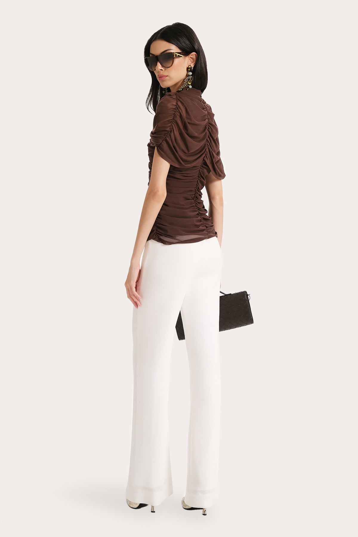Gaia Draped Mesh Top