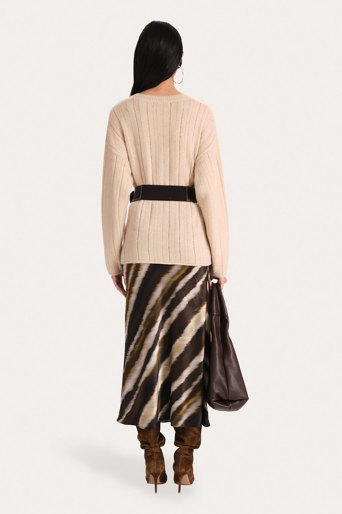 Lyra Silk Charmeuse Bias Skirt