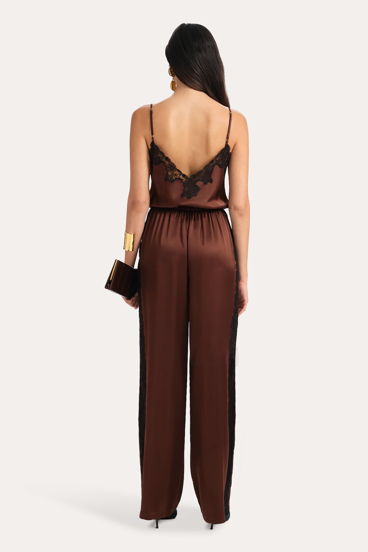 Cecilia Silk Lace Jumpsuit