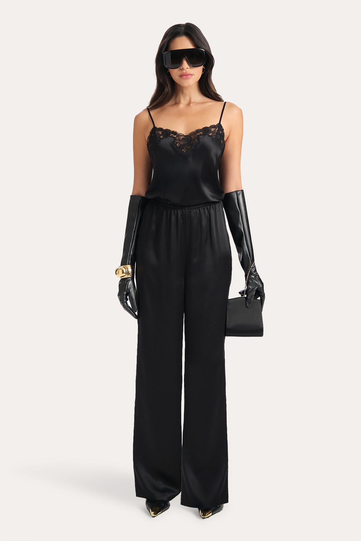 Cecilia Silk Lace Jumpsuit
