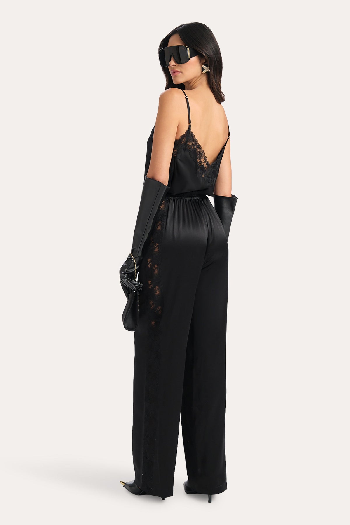 Cecilia Silk Lace Jumpsuit