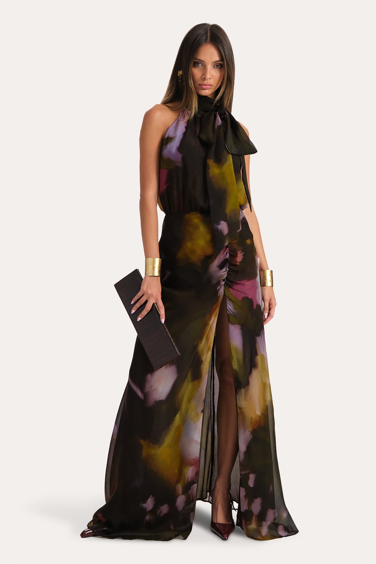 Emilia Silk Printed Gown