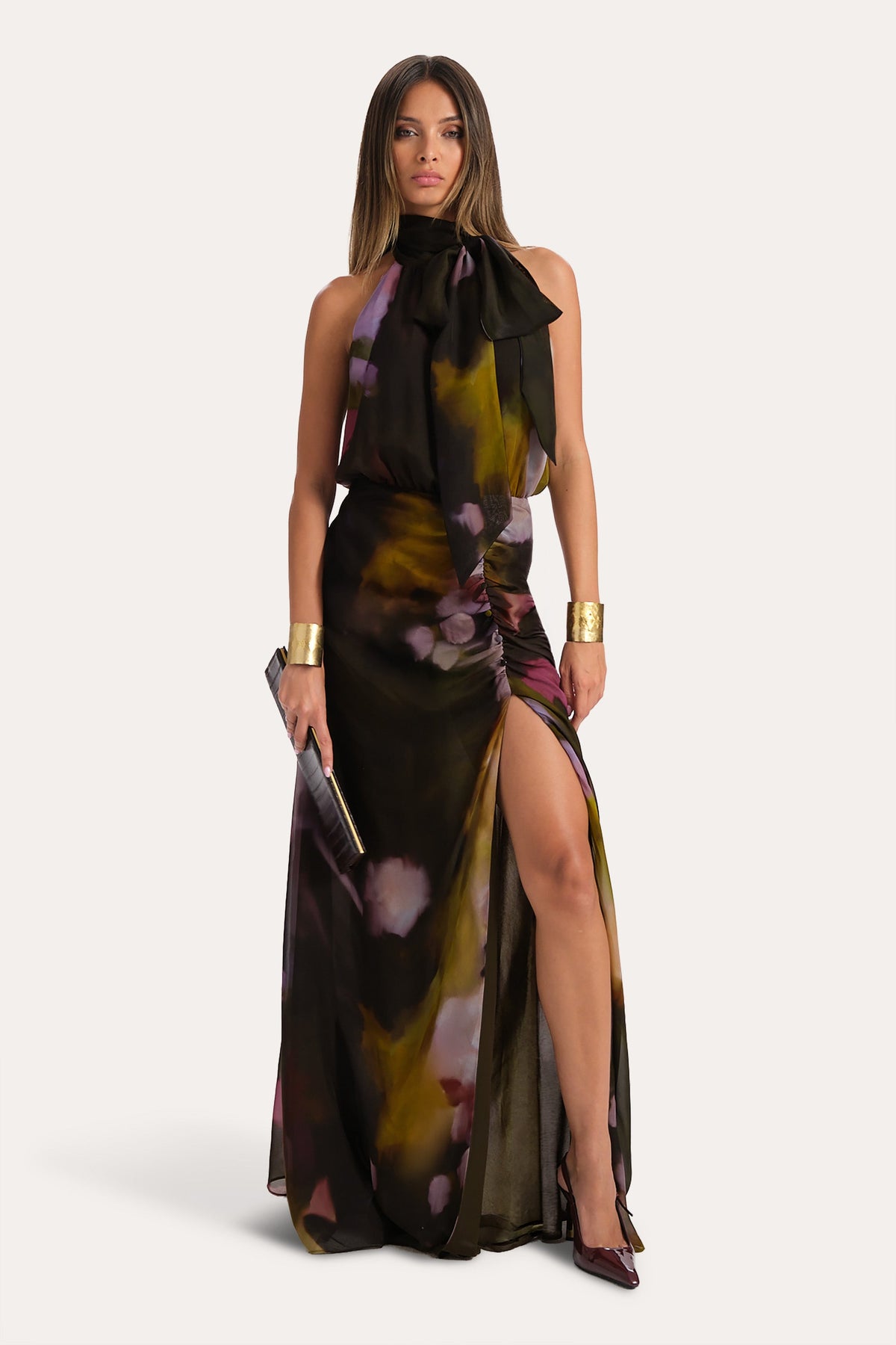 Emilia Silk Printed Gown