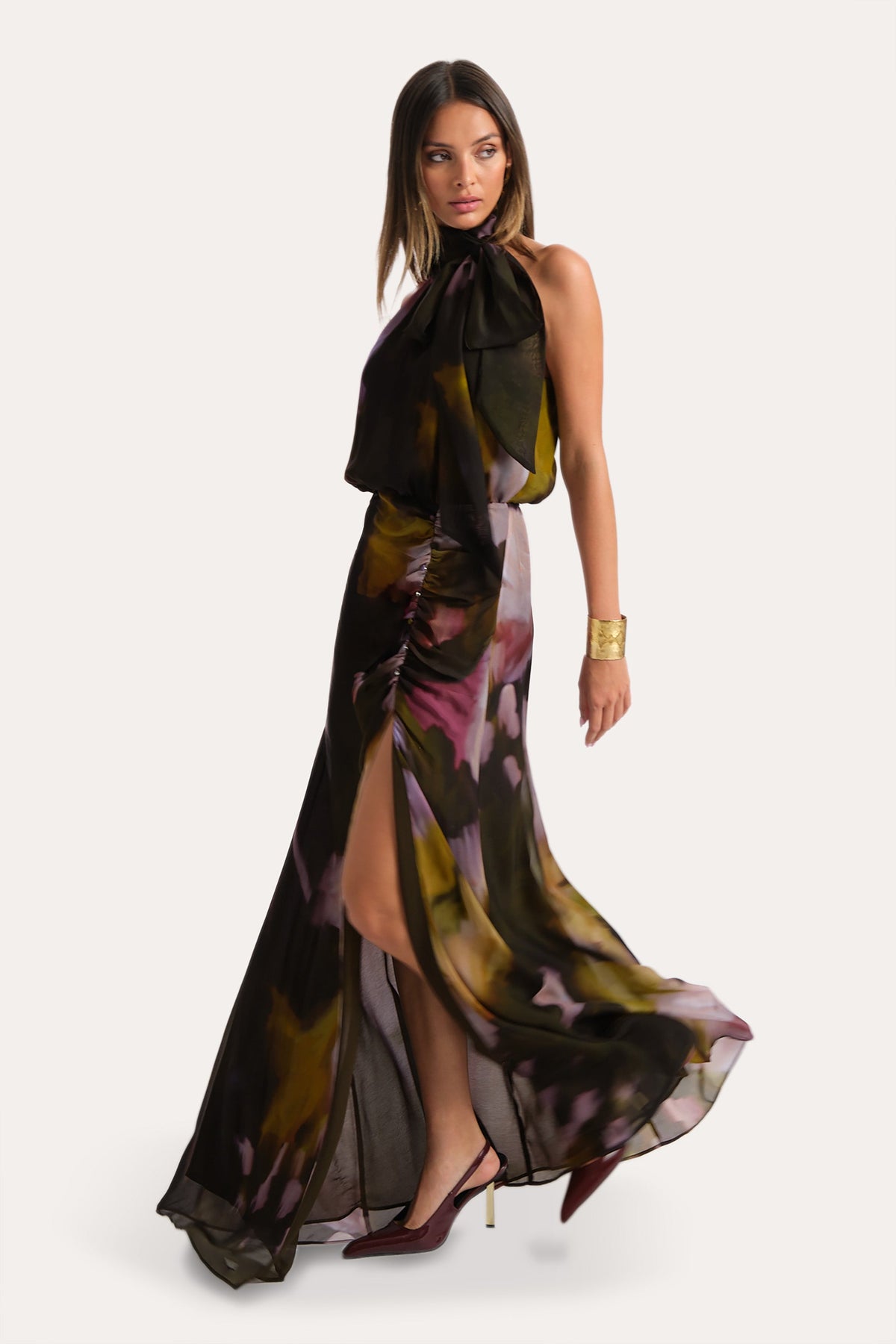 Emilia Silk Printed Gown
