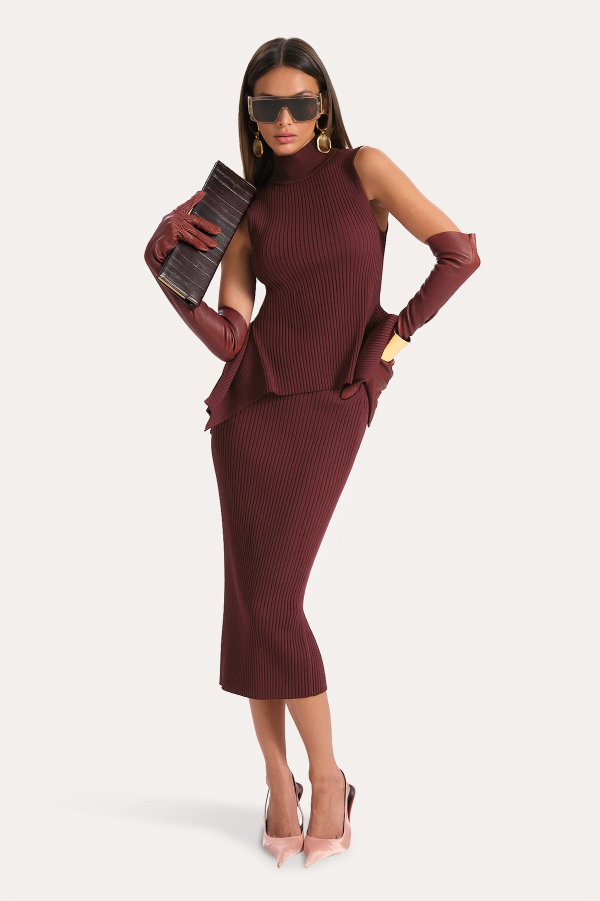 Frankie Rib Sweater Skirt