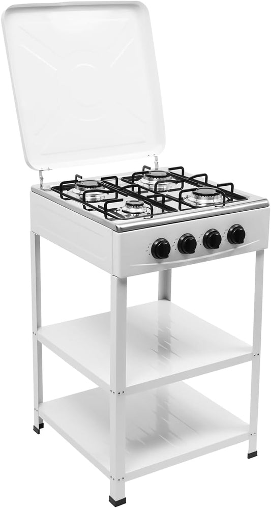 Table de cuisson, 2,0 kW, blanc, à gaz, portable, Giniania