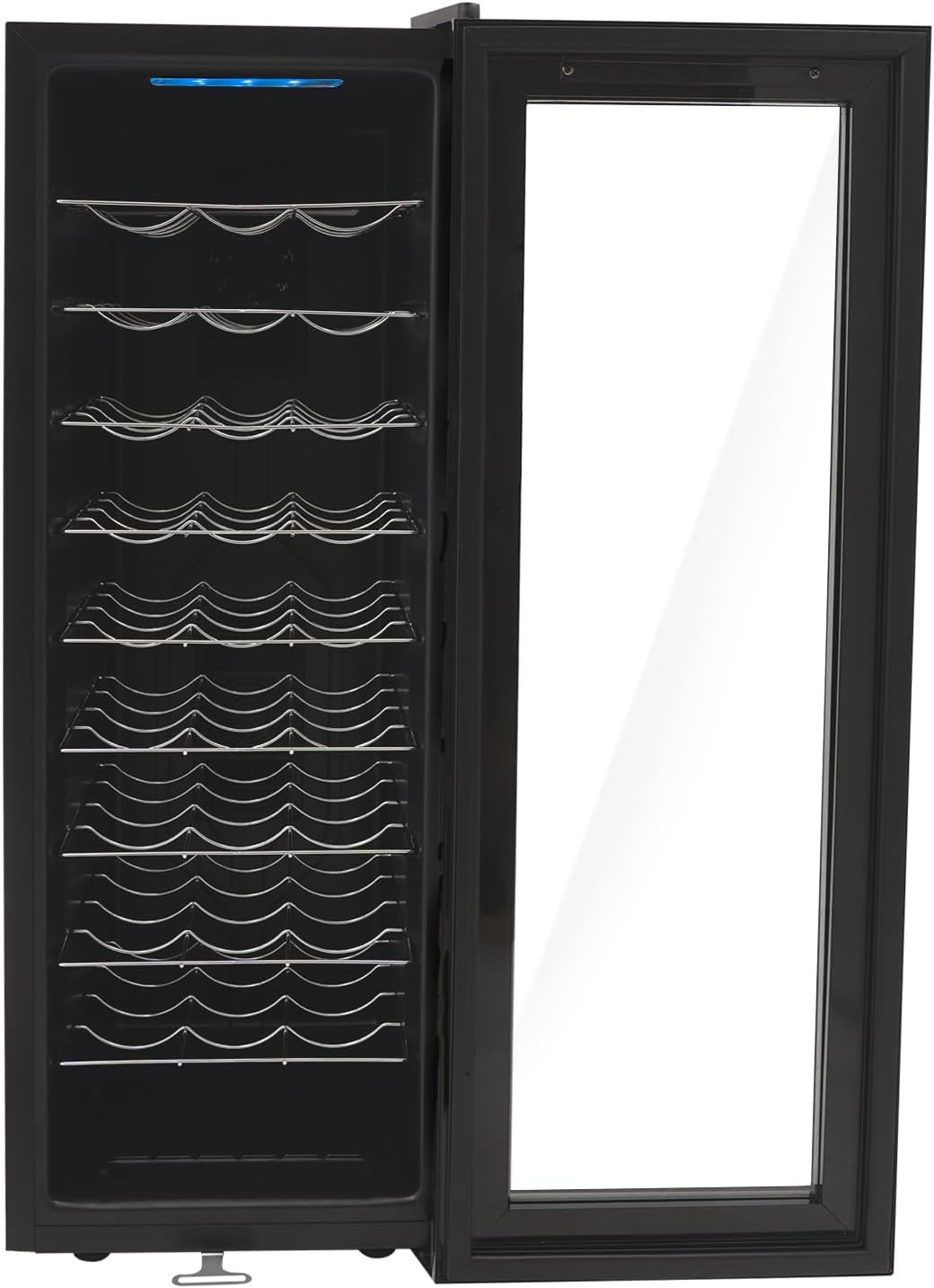 Cave à vin, 90 L, 12–18 °C, avec éclairage LED, 30 bouteilles, Fermoirper