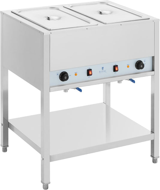 Chauffe-plats RCCD-1/1, 1265 W, acier inoxydable, Royal Catering