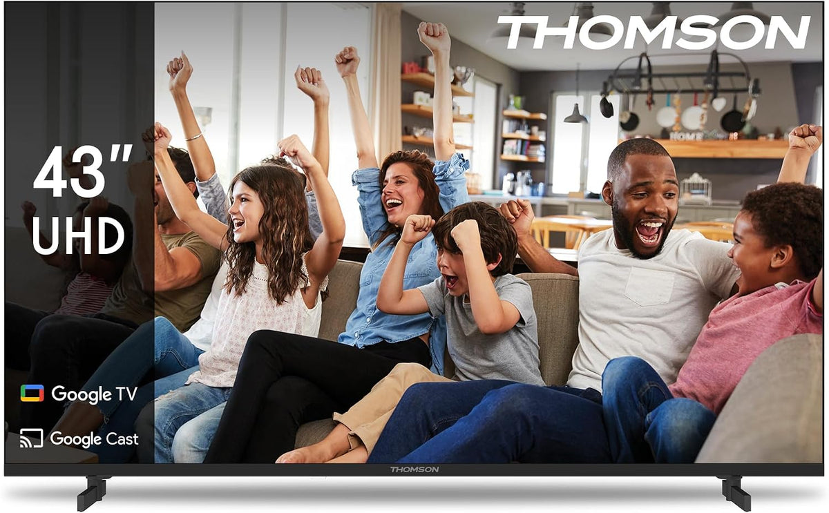 Téléviseur 43UG4S14, 109 cm, 43 pouces, avec Wi-Fi, commande intelligente, 4K Ultra HD, Google TV, Bluetooth, THOMSON