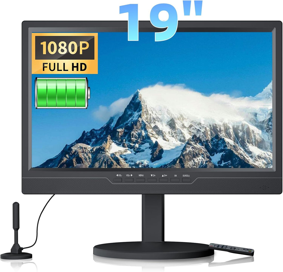 Téléviseur portable, 19 pouces, Desobry