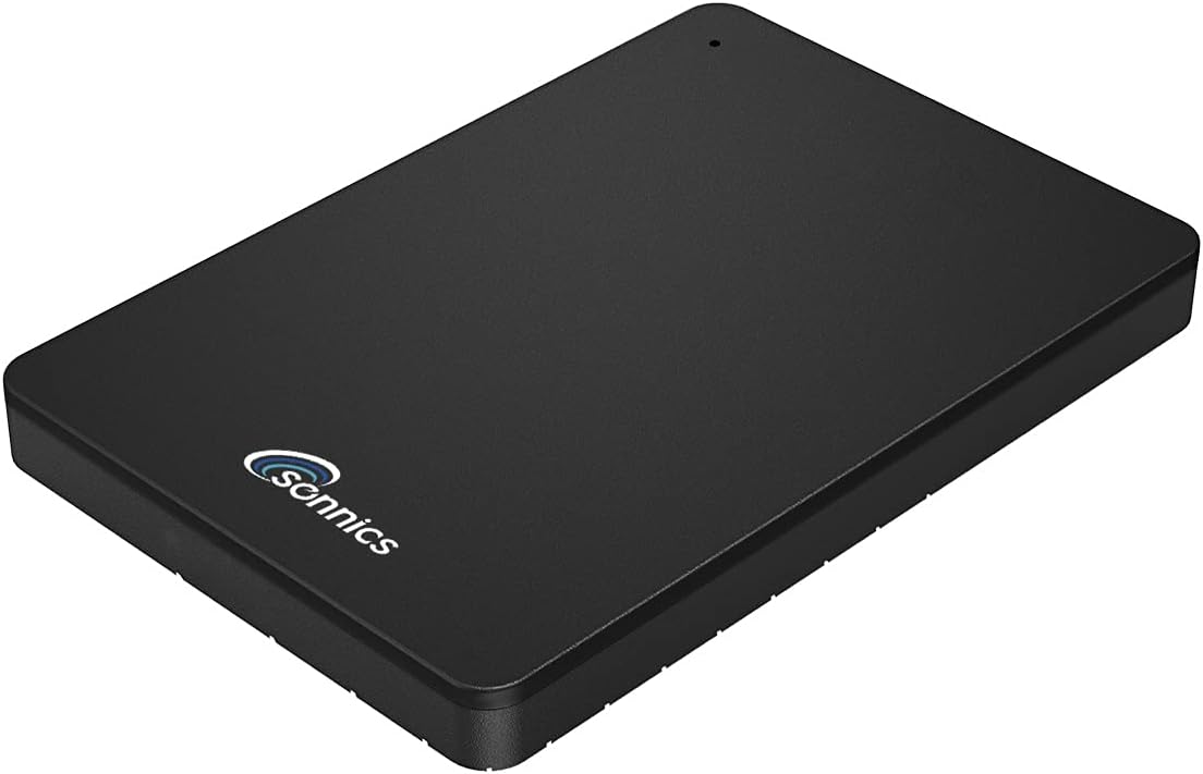 SSD externe, commande intelligente, noir, portable, Sonnics