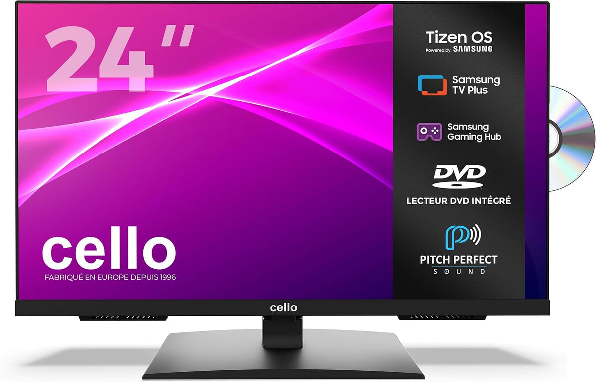 Téléviseur C2426TZF, 24 pouces, commande intelligente, Bluetooth, Cello