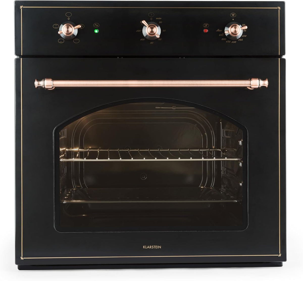 Klarstein four, 55 L, acier inoxydable, noir, encastrable, électrique