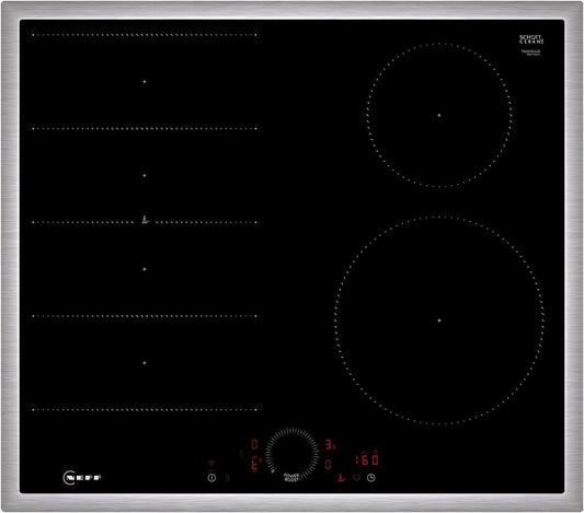 Table de cuisson T66SHE4L0, 60 cm, commande intelligente, noir, induction, vitrocéramique, Neff