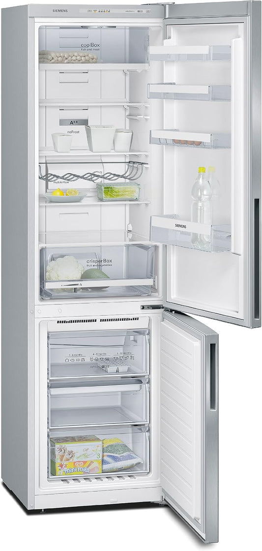 Siemens KG39NVI31 réfrigérateur-congélateur, 354 L, avec éclairage LED, acier inoxydable