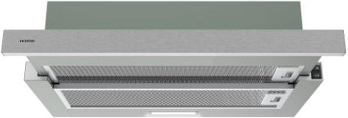 Hotte aspirante CMPE-64ABL, 60 cm, 400 m³/h, avec éclairage LED, acier inoxydable, encastrable, 2 niveaux, INFINITON ELECTRONICS