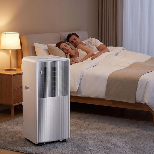 Climatiseur portable, 12000 BTU, 10000 Btu, avec télécommande, mobile, 2 vitesses, Wuufake