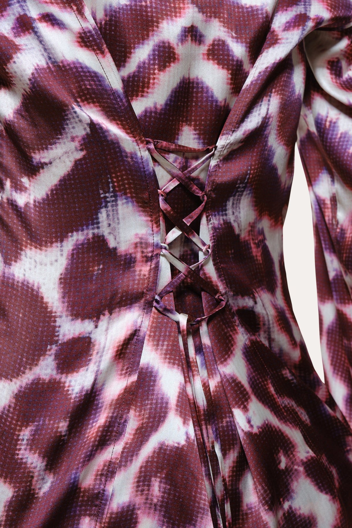 Lila Ikat Silk Button Down