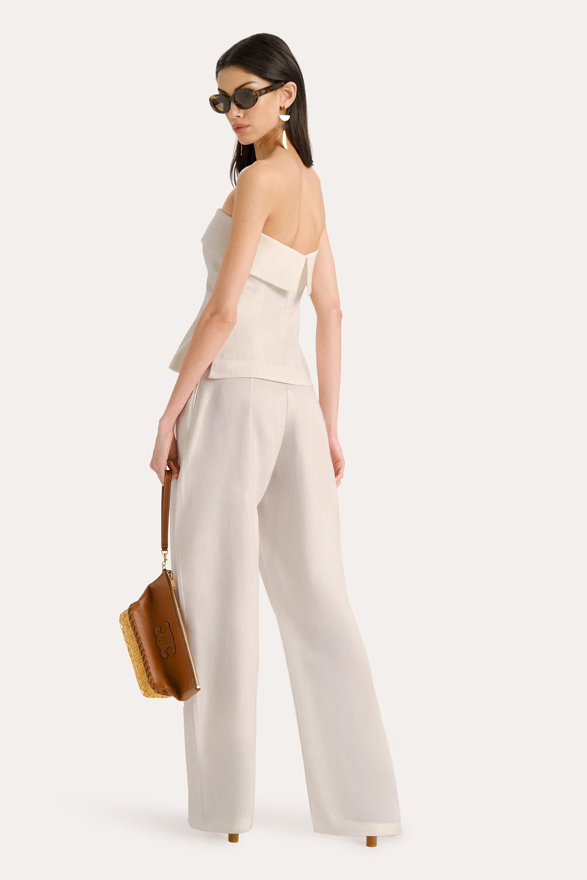Linda Linen Foldover Top