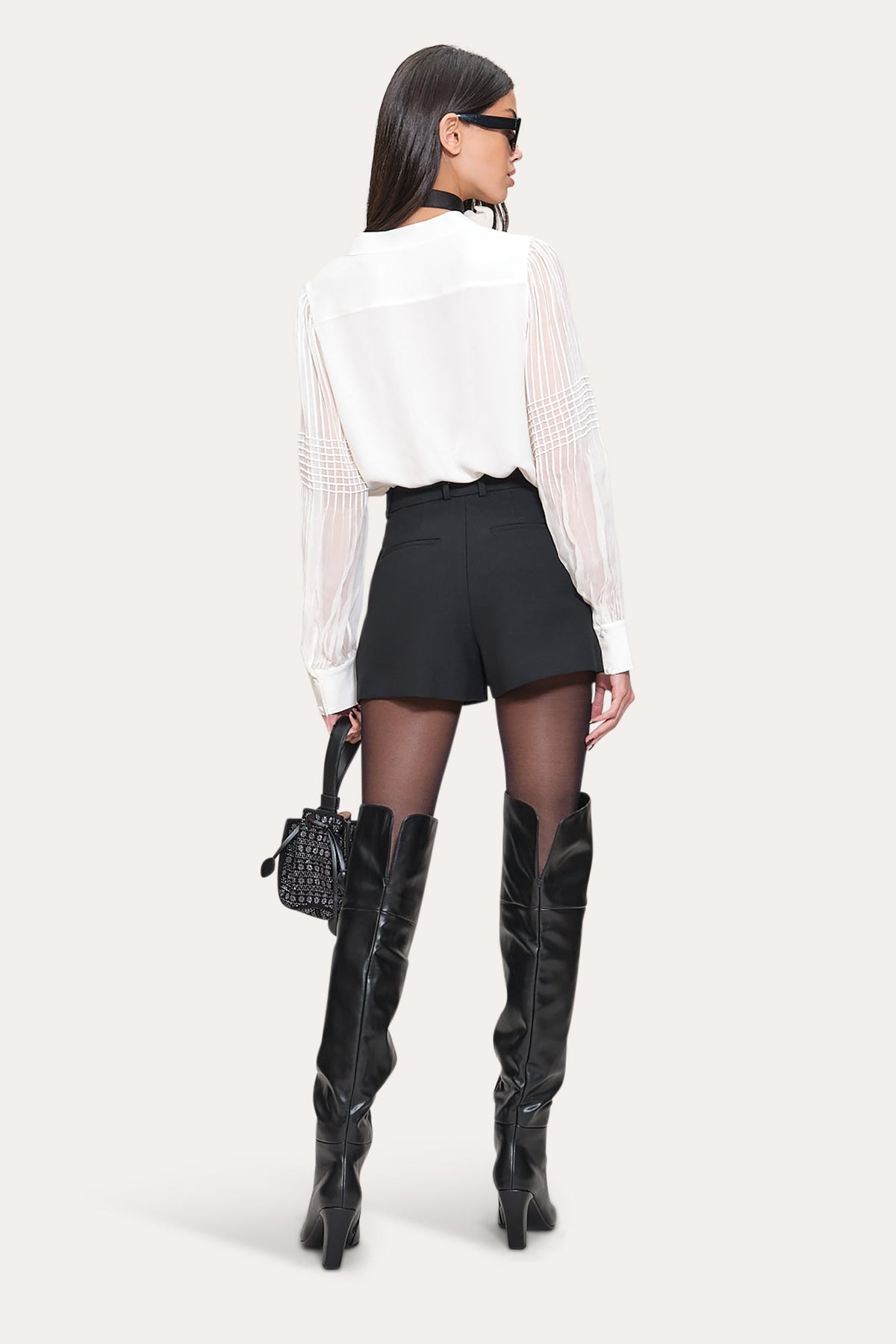 Chiffon Button Down Shirt