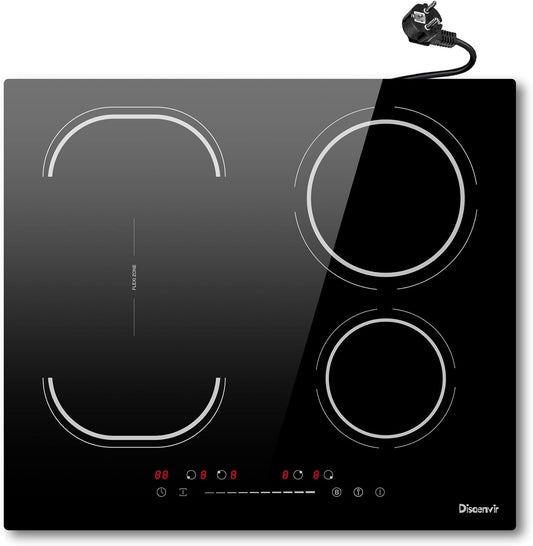 Table de cuisson, 60 cm, induction, 4 feux, Disaenvir