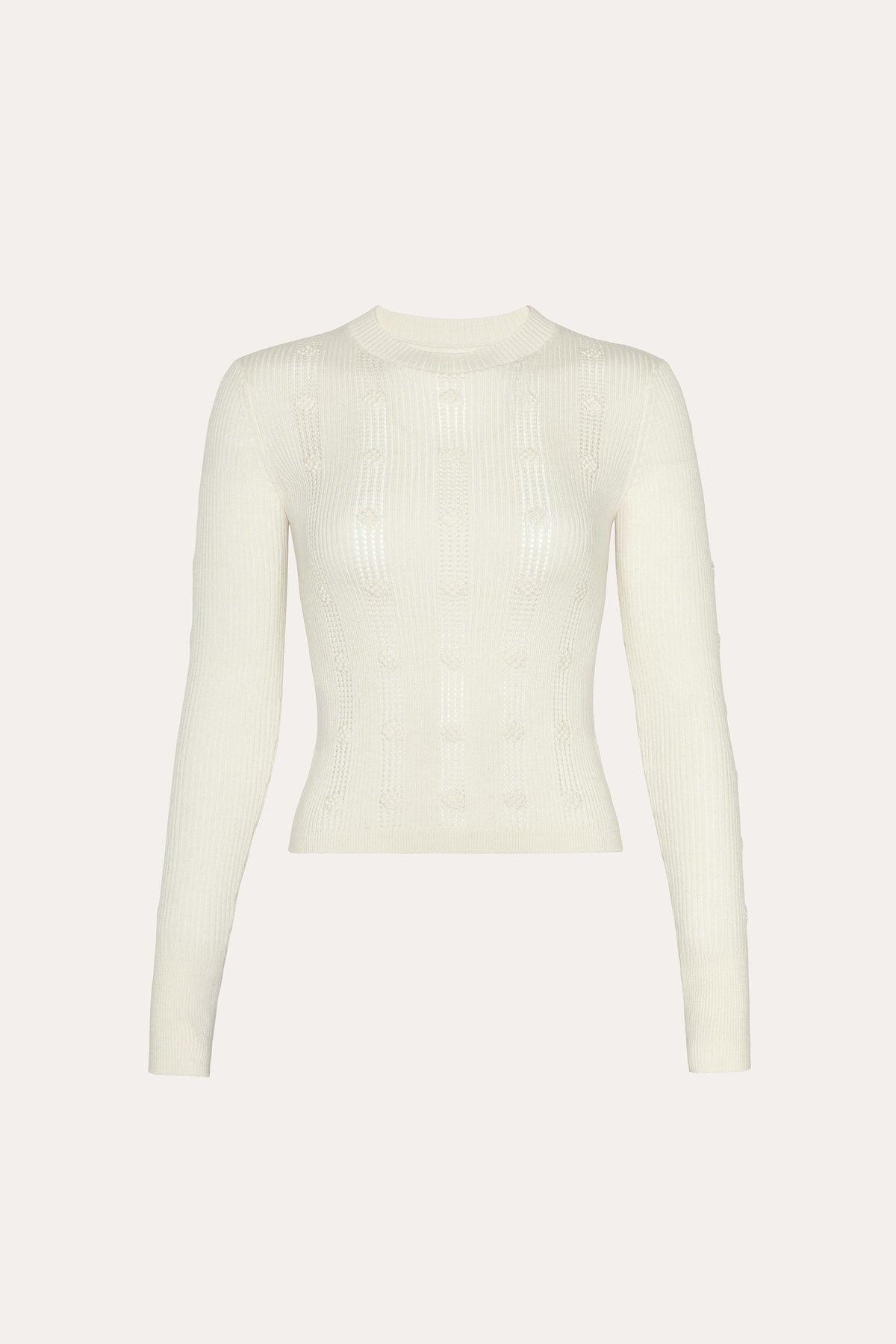Silk Pointelle Sweater
