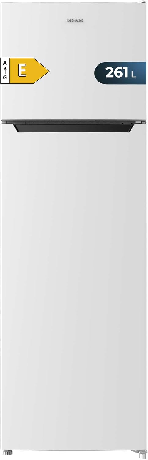 Cecotec réfrigérateur, 54 × 59,2 × 142,8 cm, 261 L, avec éclairage LED