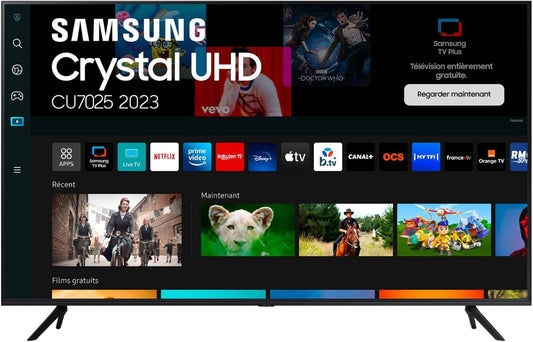 Samsung 43CU7025 téléviseur, 43 pouces, commande intelligente, 4K
