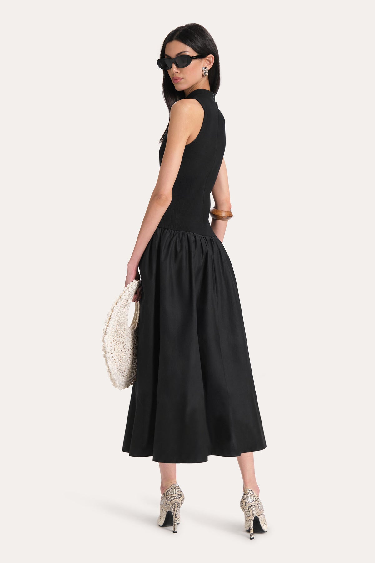 Esme Cotton Poplin Ribbed Dress