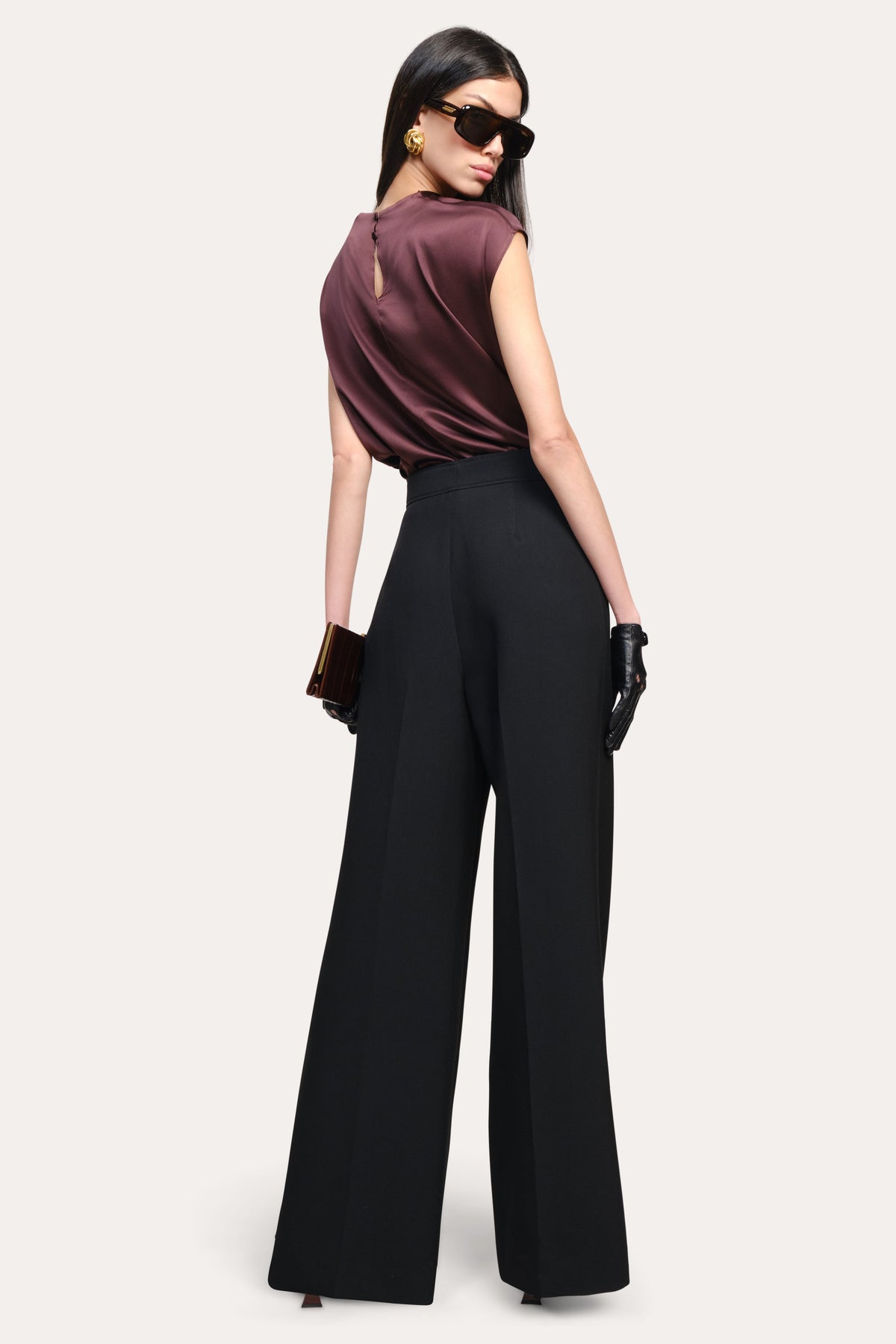 Diane Silk Draped Blouse