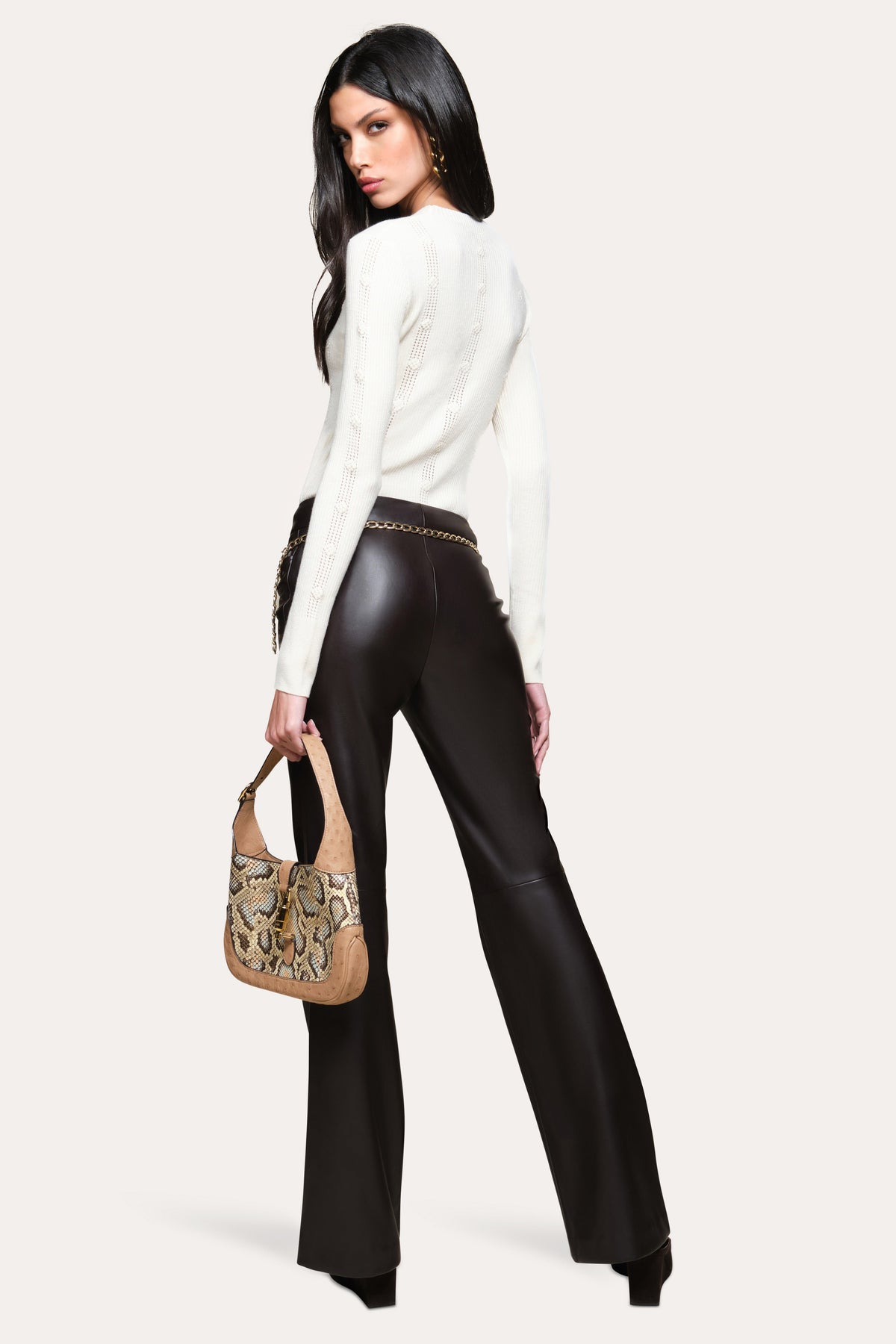 Silk Pointelle Sweater