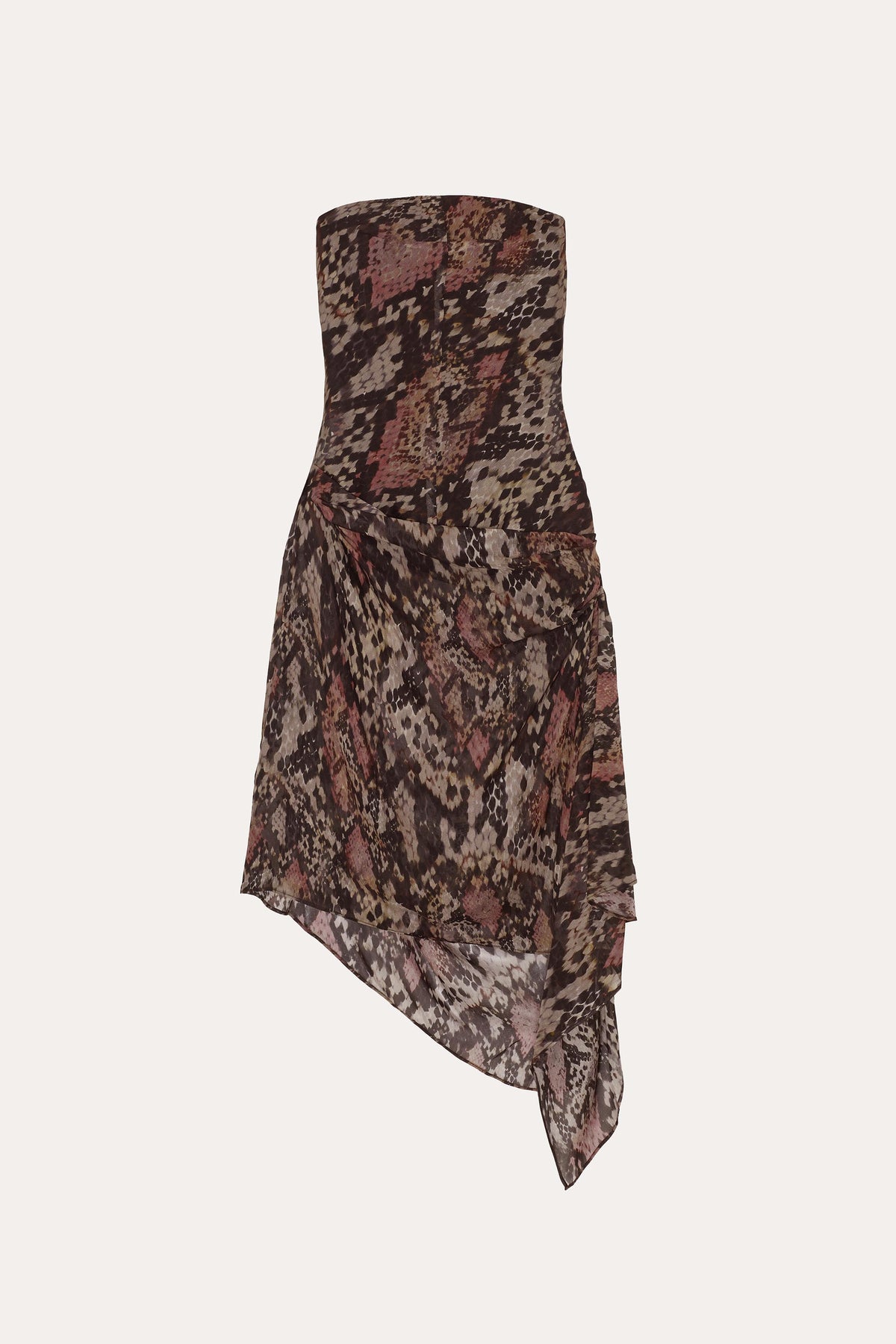 Melani Silk Chiffon Bustier Dress
