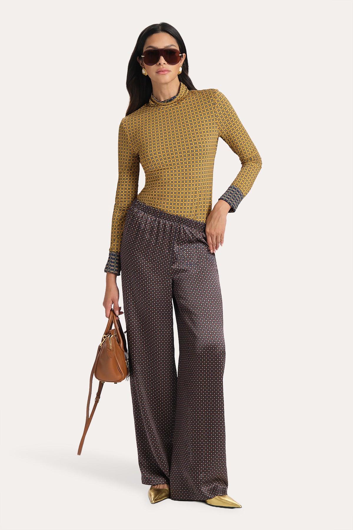 Gabrielle Reversible Silk Pants