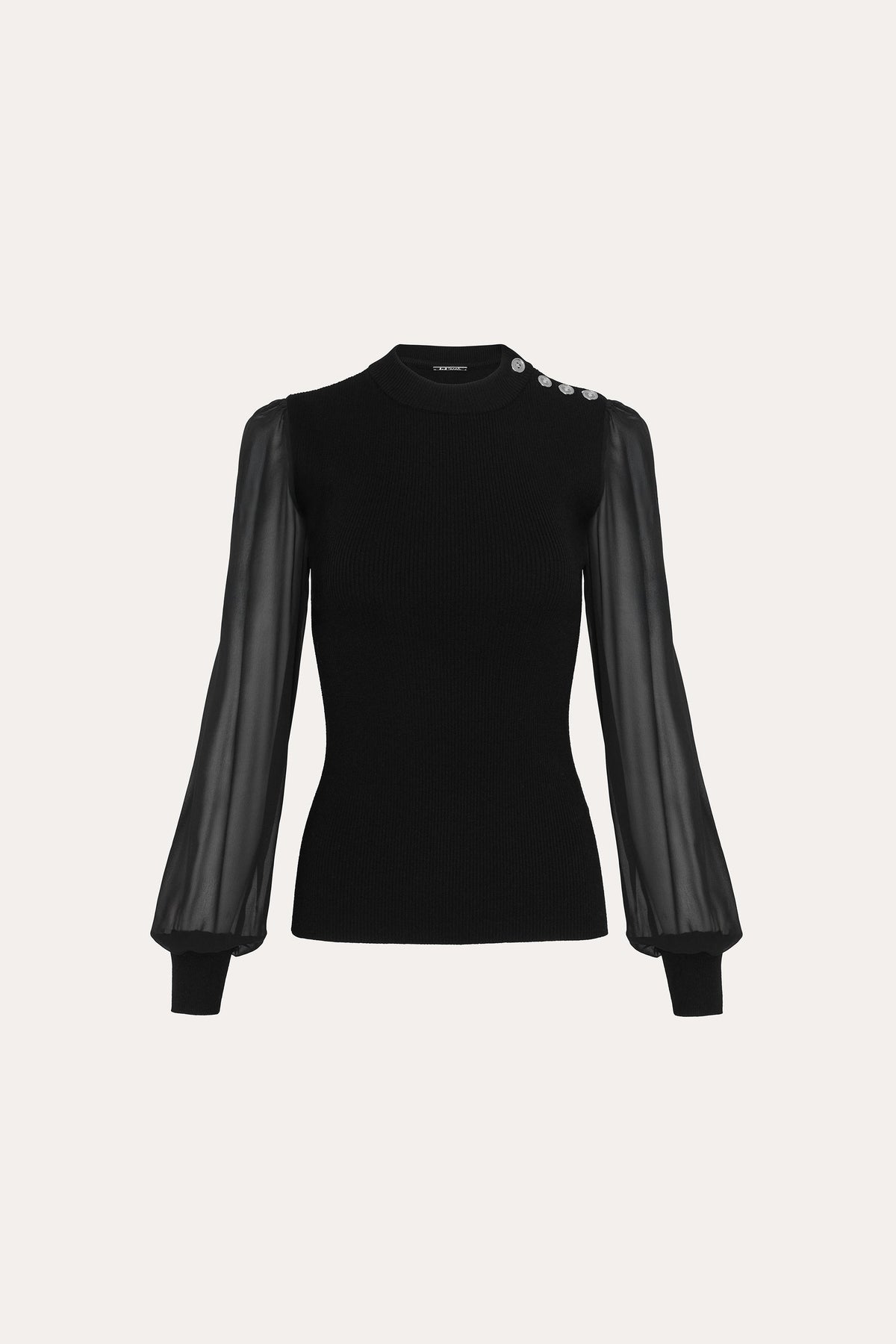 Chiffon Sleeve Knit
