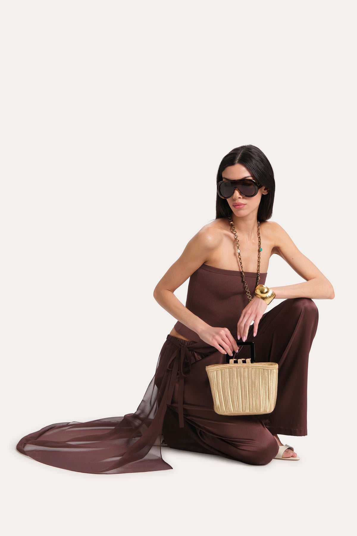Jackie Satin Wrap Pants