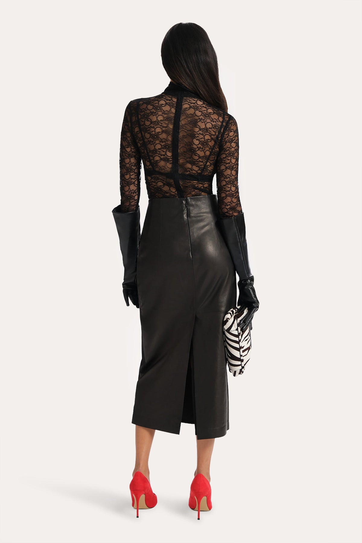 Annabelle Rebrod茅 Lace Bodysuit