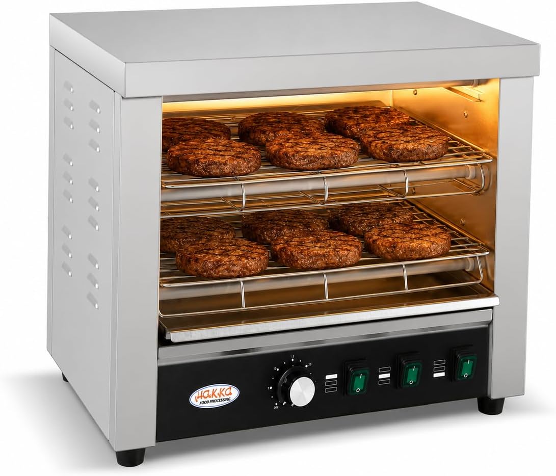 Gril, 3150 W, avec tiroirs, électrique, HAKKA FOOD PROCESSING