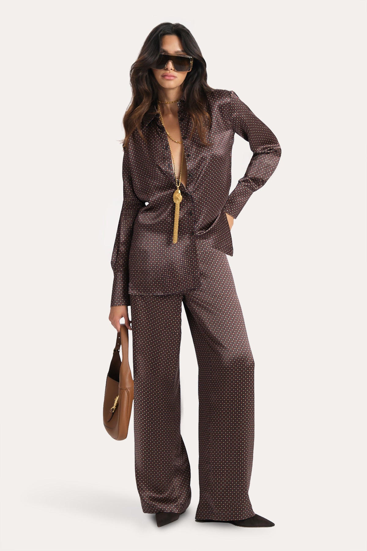 Gabrielle Reversible Silk Pants