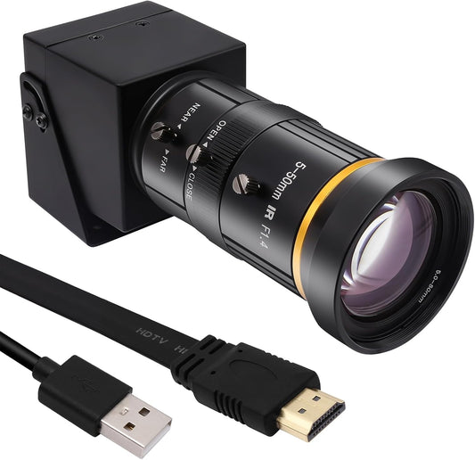 Webcam 10X, 50 mm, 4K, portable, Svpro
