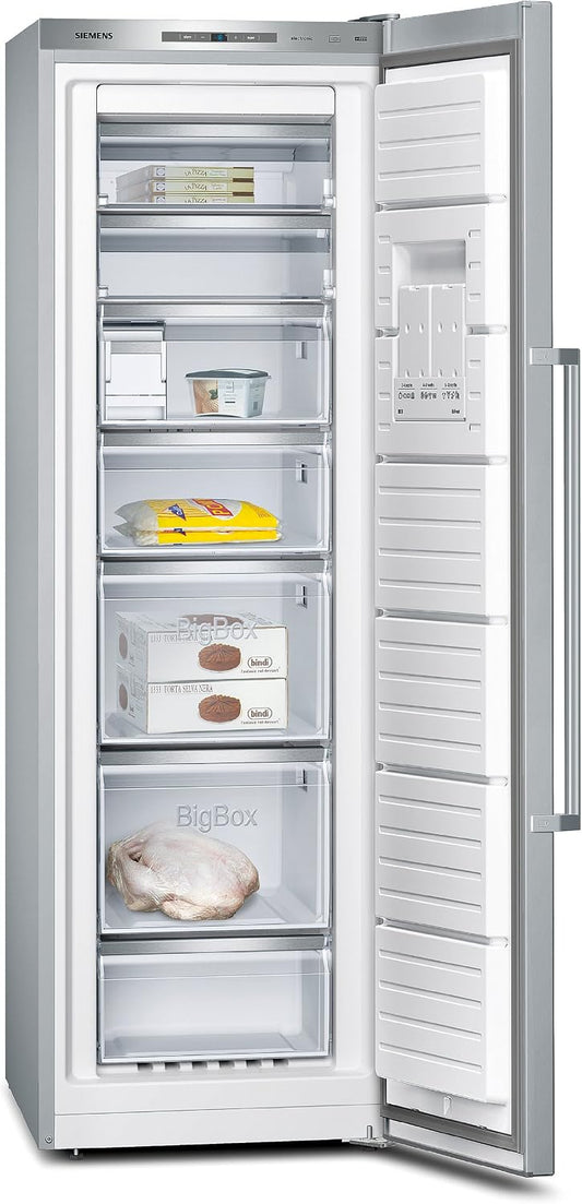 Siemens GS36NAI31 congélateur, 1860 × 600 × 650 cm, 237 L, acier inoxydable