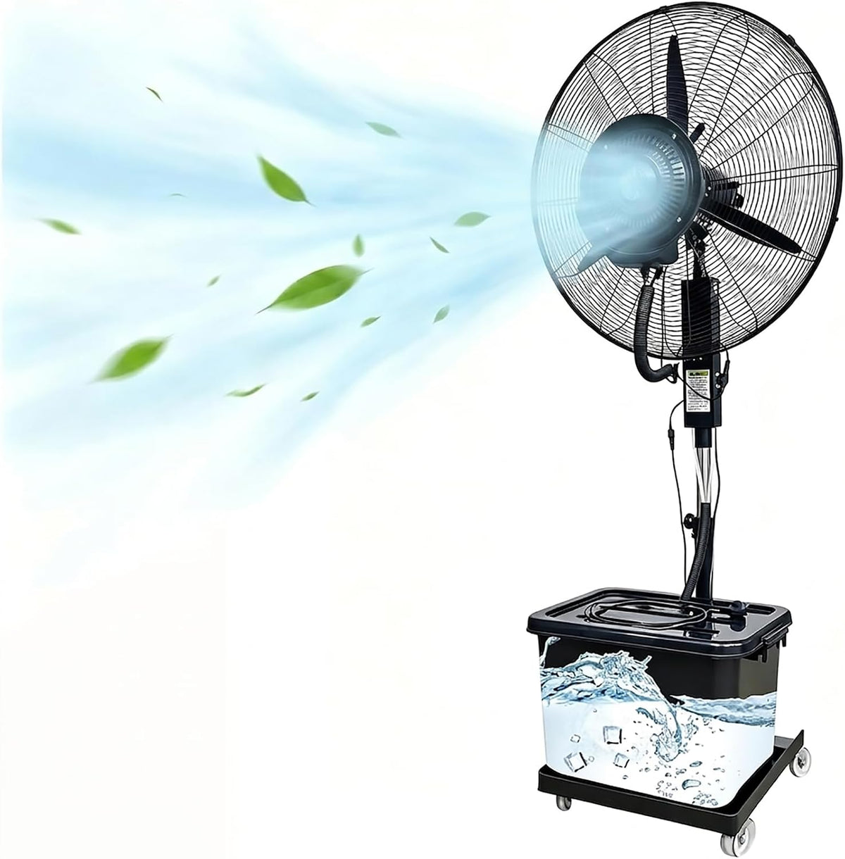 Ventilateur, 42 L, réglable, 3 vitesses, Meedlopia