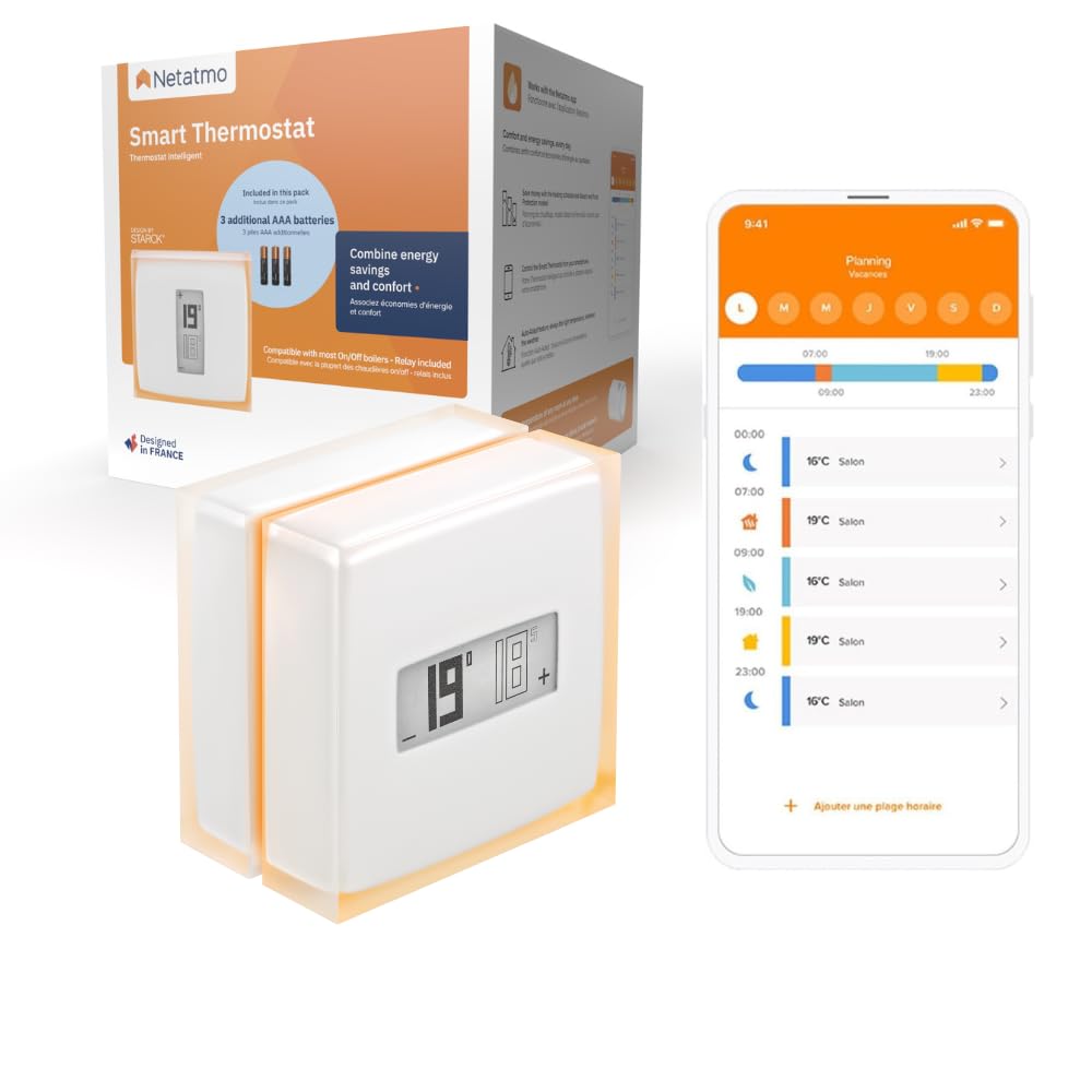 Four NTH01-AMZ, avec Wi-Fi, commande intelligente, Netatmo