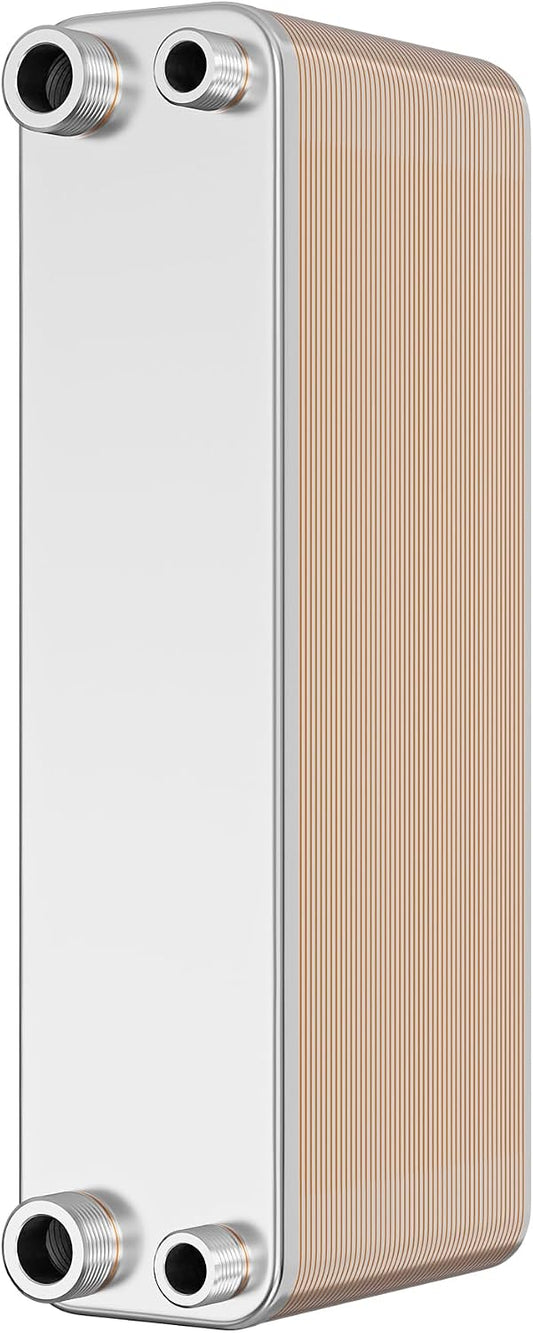 Wiltec échangeur de chaleur à plaques, 315 × 73 × 1310 mm, 210 kW, 1,20 L, acier inoxydable