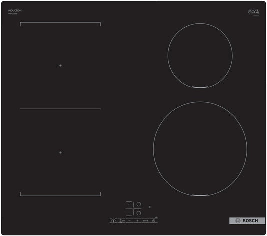 Bosch PWP611BB5B table de cuisson, 60 cm, noir, induction