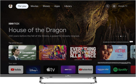 Téléviseur 40FG01V, 100 cm, 40 pouces, commande intelligente, Full HD, Google TV, Smart Tech