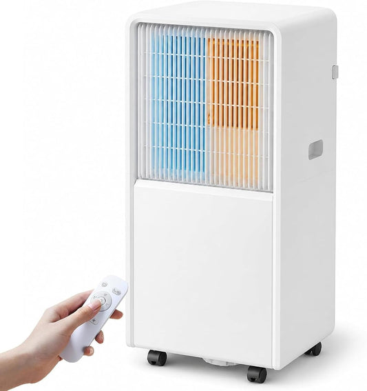 Climatiseur portable, 14000 BTU, avec télécommande, mobile, LCAIHONG