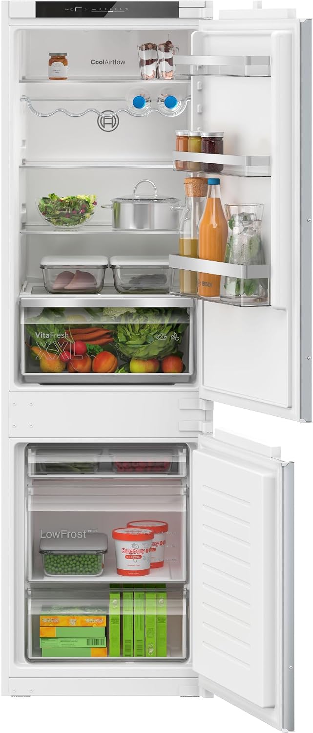 Bosch KIV86VSE0 réfrigérateur-congélateur, 177,2 × 54,1 × 54,8 cm, 183 L, avec éclairage LED, encastrable
